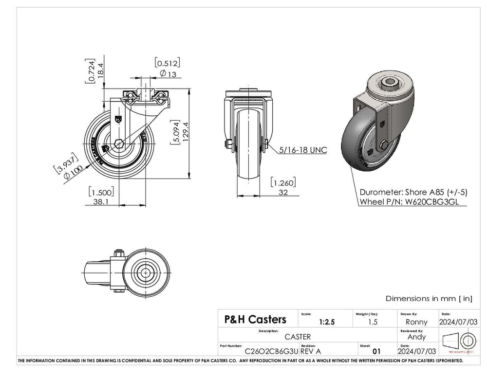 P&H C26O2CB6G3U - view 3