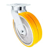 8" x 2" Dual Wheel Caster | Polyurethane on Aluminum | Maintenance Free Swivel Dual Wheel Caster | 2,000 lbs Per Caster CasterHQ