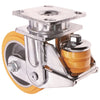6 Inch x 2 Inch Spring Loaded Swivel Caster - 1500 lbs Capacity | HD Polyurethane on Aluminum Wheel CasterHQ