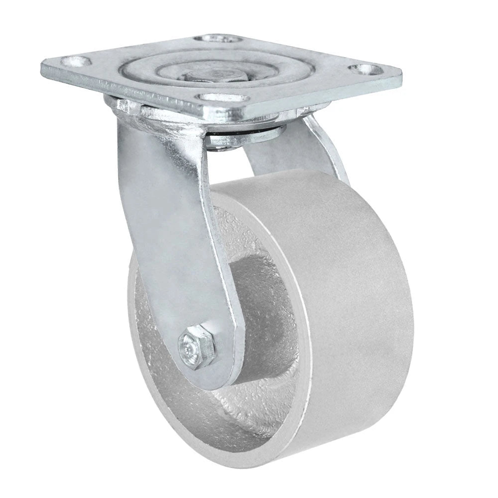 4" x 2" Swivel Caster with Semi-Steel Cast Iron Wheel - 700 Lbs Load Capacity | Heavy-Duty Mobility Solution for Industrial Use - CasterHQ CasterHQ