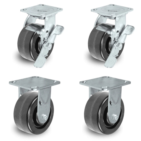 5" X 2" Tool Box Kit - Phenolic Wheel - 4,000 Lbs Capacity per set of 4 CasterHQ