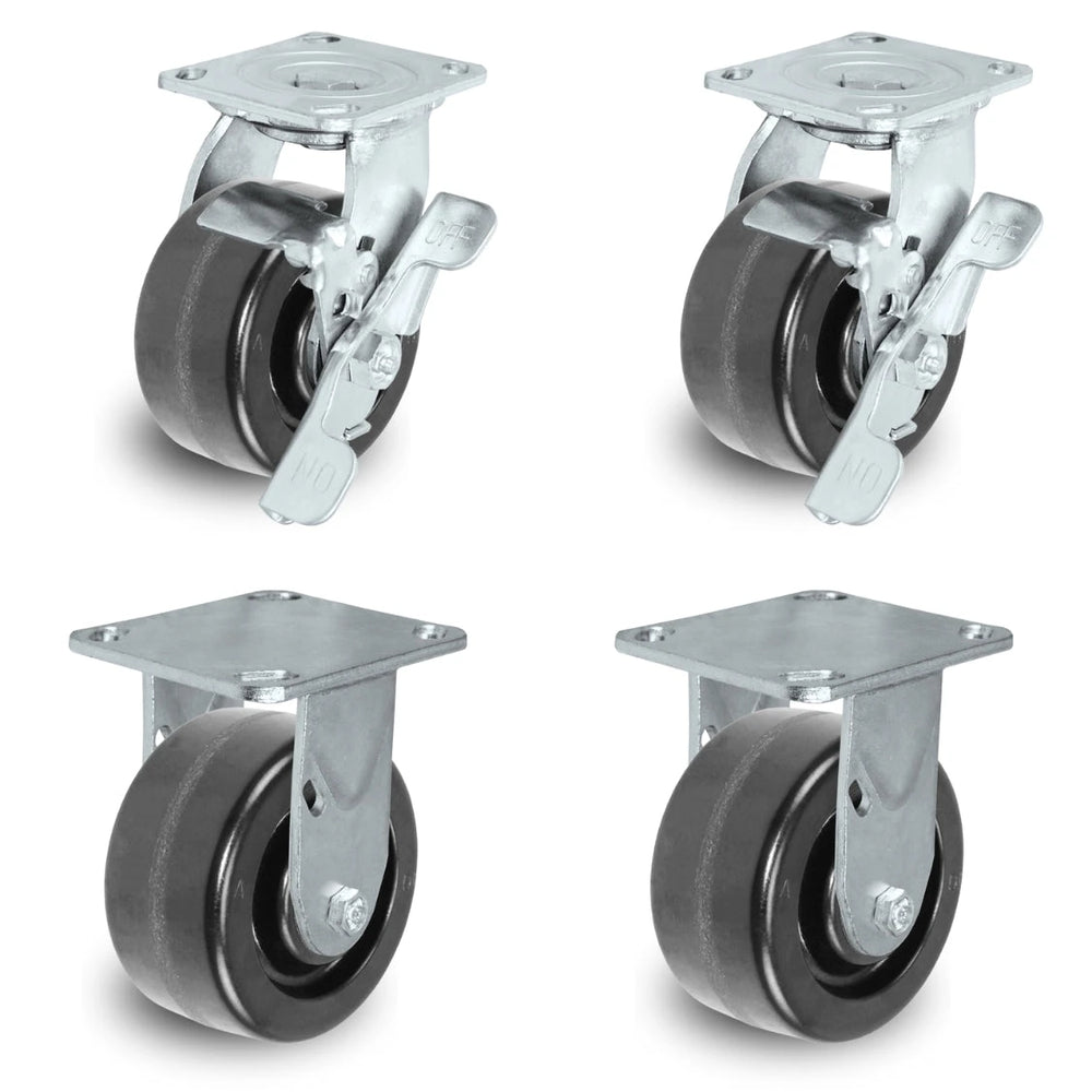 5" X 2" Tool Box Kit - Phenolic Wheel - 4,000 Lbs Capacity per set of 4 CasterHQ