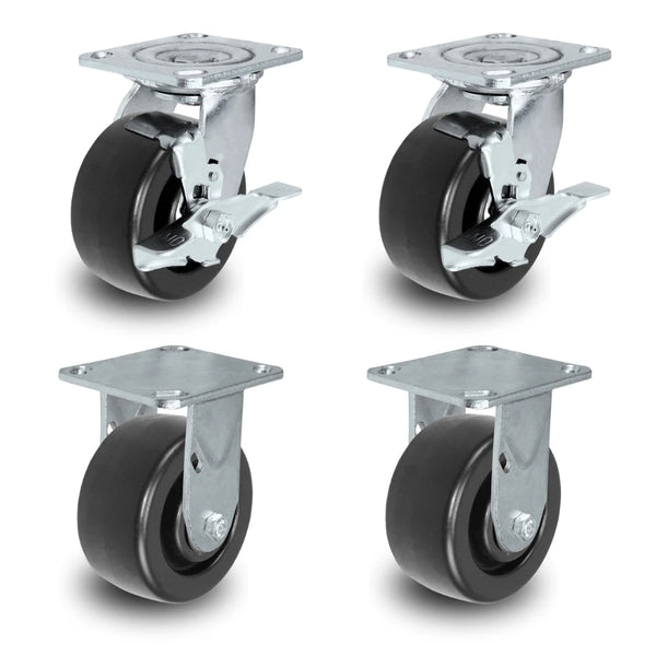 4" X 2" Tool Box Kit - Polyolefin Wheel - 2,000 Lbs Capacity per set of 4 CasterHQ
