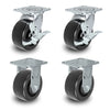 5" X 2" Tool Box Kit - Polyolefin Wheel - 2,600 Lbs Capacity per set of 4 CasterHQ