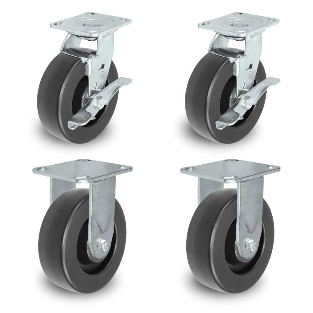 6" X 2" Tool Box Kit - Polyolefin Wheel - 2,800 Lbs Capacity per set of 4 CasterHQ