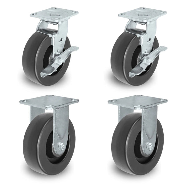 6" X 2" Tool Box Kit - Polyolefin Wheel - 2,800 Lbs Capacity per set of 4 CasterHQ
