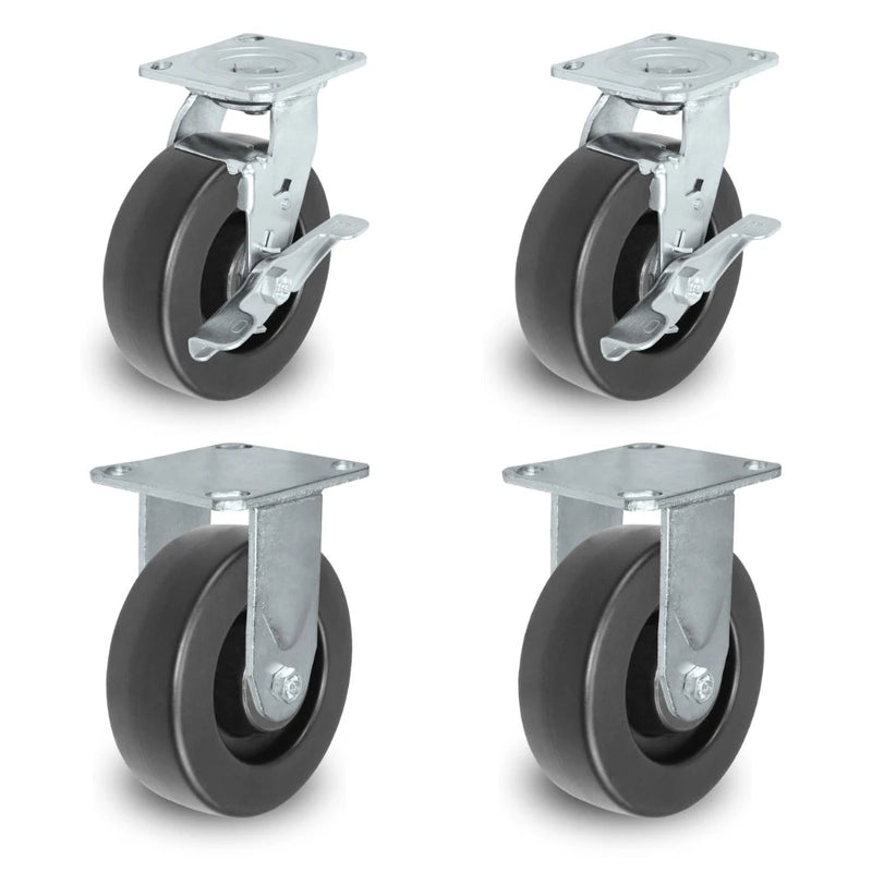 6" X 2" Tool Box Kit - Polyolefin Wheel - 2,800 Lbs Capacity per set of 4 CasterHQ