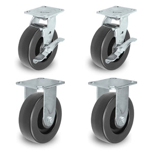 6" X 2" Tool Box Kit - Polyolefin Wheel - 2,800 Lbs Capacity per set of 4 CasterHQ