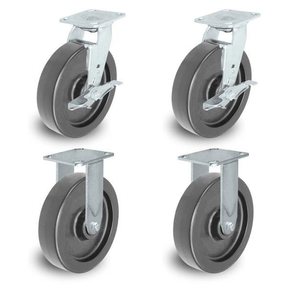 8" X 2" Tool Box Kit - Polyolefin Wheel - 3,200 Lbs Capacity per set of 4Lbs Capacity CasterHQ