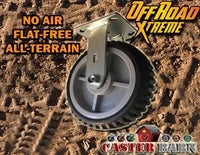 All Terrain 4" RIGID Caster (Flat Free) CasterHQ