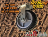 All Terrain 4" RIGID Caster (Flat Free) CasterHQ