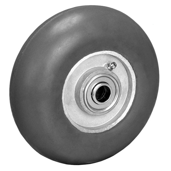 6 Inch x 2 Inch Extreme Cushion Rubber Wheel - 410 lbs Capacity | Non-Marking Floor Safe CasterHQ