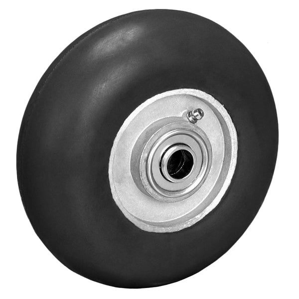6" X 2" BLACK EXTREME CUSHION RUBBER (NON MARKING) WHEEL - 410 LBS CAPACITY CasterHQ