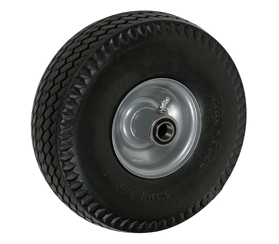 10" x 3" - 4" Hub Length - Centered Hub - Flat-Free (Poly-Foam Tire) - 280 lb Cap CasterHQ