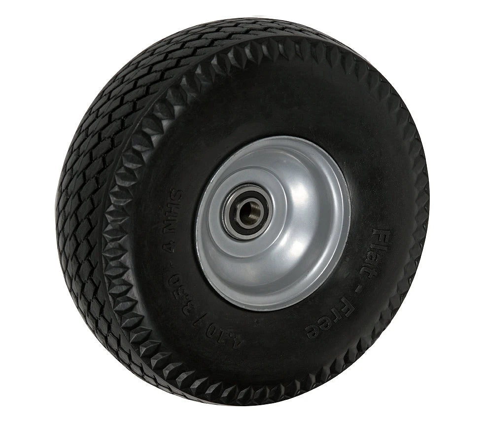 10" x 3" - 2-1/4" Hub Length - Offset Hub - Flat-Free (Poly-Foam Tire) - 280 lb Cap CasterHQ