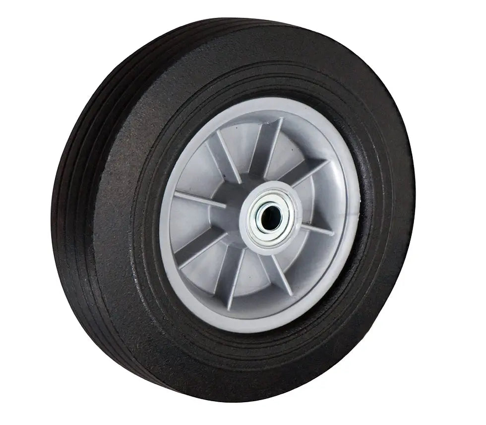 8 Inch x 2.5 Inch Flat Free Hand Truck Wheel - 450 lbs Capacity | 2.5 Inch Offset Hub No-Air -  | CasterHQ