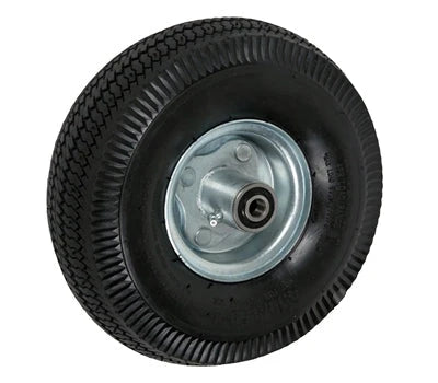 10 Inch x 3-1/2 Inch Pneumatic Wheel - 350 lbs Capacity | 4 Inch Hub Centered Air Filled CasterHQ