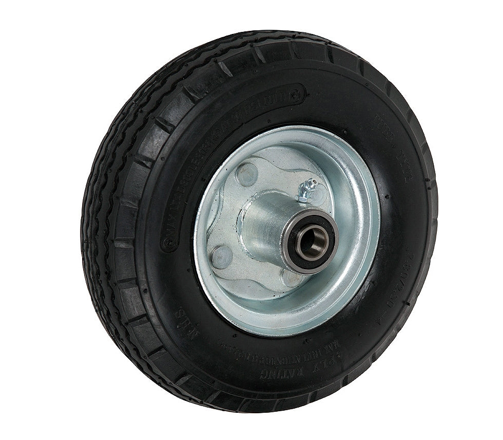 8" x 3" - 3-3/16" Hub Length - Centered Hub - Pneumatic Wheel (Air Filled) - 250 lb Cap, Standard bearing 1/2" ball bearing CasterHQ