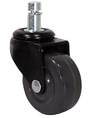 2" Chair Caster - Dark Gray Soft Rubber Wheel CasterHQ