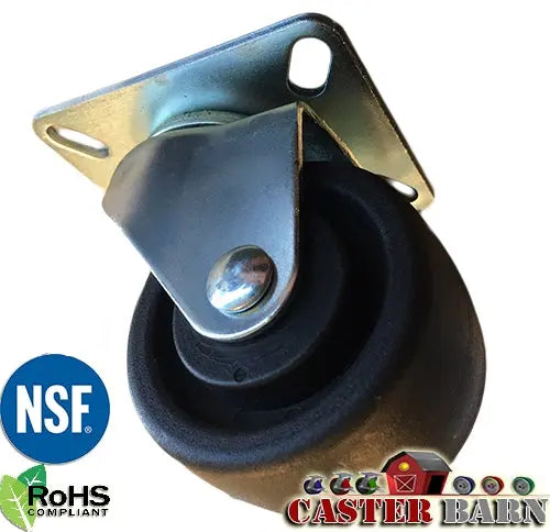 Heavy Duty Pan Dolly Caster - 500 LBS CAP - 3" x 1-3/4" -  | CasterHQ