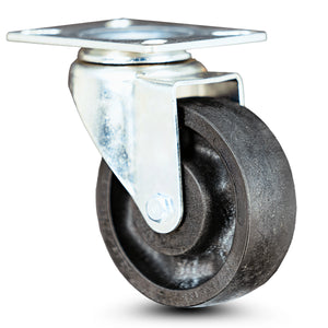 4" High-Temp Glass-Filled Nylon Plate Mount Caster – 350 lb