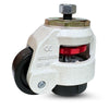 Retractable Leveling Casters 4-Pack - 2400 lbs Capacity | Threaded Stem Machine Feet with Hardware CasterHQ