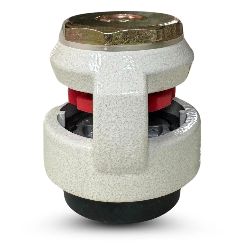 TP-40S - 1.75" Wheel - Stem Retractable Leveling Machine Casters - 4 Pack - 440 lbs Per Set CasterHQ