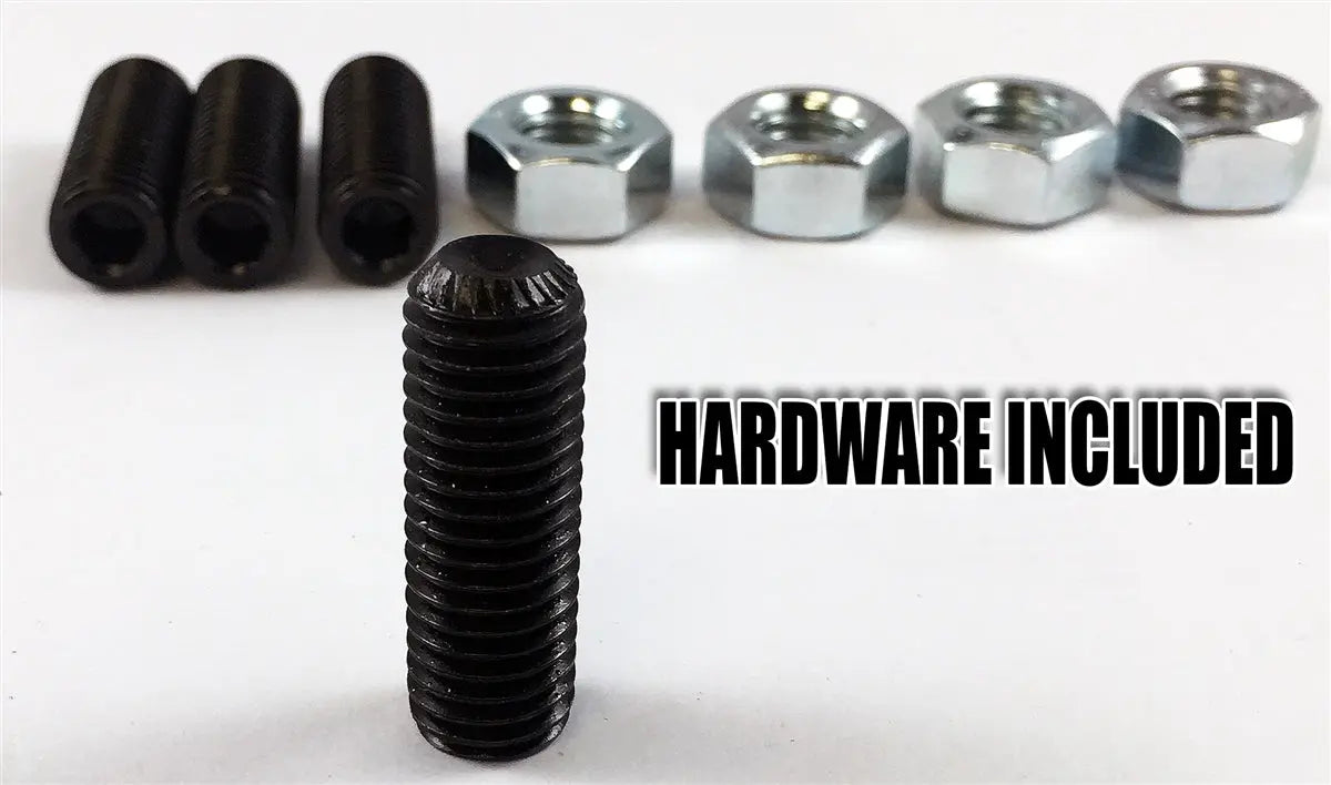 4-Pack Retractable Leveling Casters - TP-60S Threaded Stem Machine Feet - 2400 lbs Capacity - Includes Hardware - CasterHQ