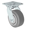 5" x 2" Stainless Swivel Caster - Thermo Plastic Rubber Wheel - 350 lbs Cap CasterHQ