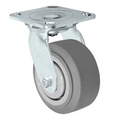 5" x 2" Stainless Swivel Caster - Thermo Plastic Rubber Wheel - 350 lbs Cap CasterHQ
