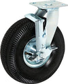 10 Inch Swivel Pneumatic Caster with Brake - 350 lbs Capacity | 4 Ply Air Filled Tire CasterHQ