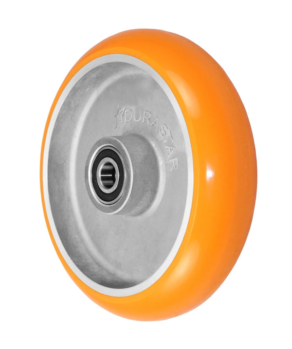 6" x 2" Orange Crown Tread Polyurethane on Aluminum Core - 1,000 lbs Cap CasterHQ