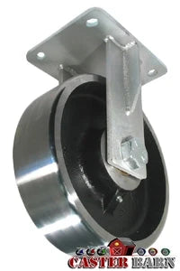 10" x 3" Kingpinless Heavy Duty Rigid Caster - Forged Steel Wheel - 10,000 Lb Cap CasterHQ