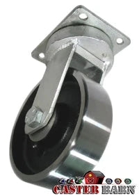 10" x 3" Kingpinless Heavy Duty Swivel Caster - Forged Steel Wheel - 10,000 Lb Cap CasterHQ