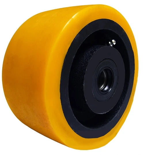 12 Inch x 4 Inch Polyurethane on Cast Iron Core Wheel - 8000 lbs Capacity | Heavy Duty Industrial CasterHQ