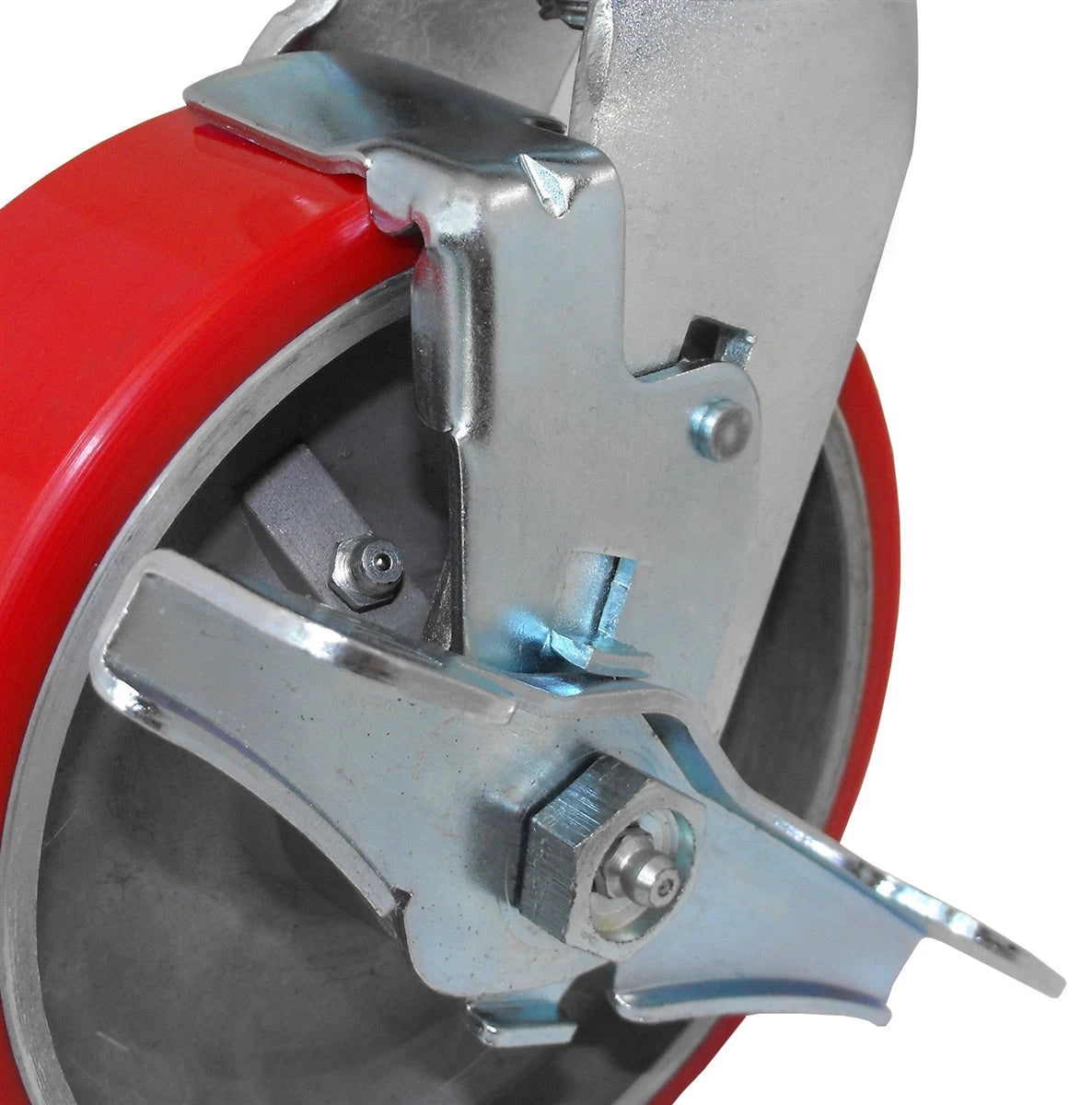 8 Inch x 2 Inch Rigid Drywall Cart Caster - 700 lbs Capacity | TPR Wheel Heavy Duty CasterHQ