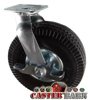 10 Inch x 3 Inch Ever-Roll Swivel Caster - 300 lbs Capacity | Heavy Duty Industrial -  | CasterHQ
