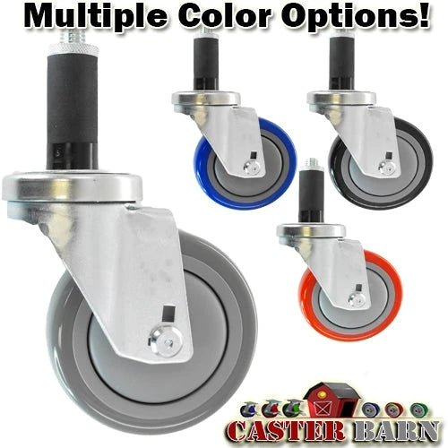 3-1/2" X 1-1/4" Wheel, Expandable Adaptor Caster - 300 Lbs Capacity CasterHQ