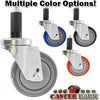 3-1/2" X 1-1/4" Wheel, Expandable Adaptor Caster - 300 Lbs Capacity CasterHQ