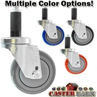 4" X 1-1/4" Wheel, Expandable Adaptor Caster - 350 Lbs Capacity CasterHQ