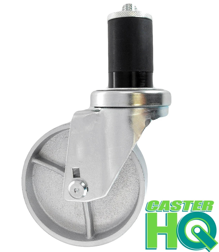 5" X 1-1/4" Wheel, Semi-Steel Wheel - Expandable Adapter Caster - 350 Lbs Capacity CasterHQ