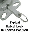 5" Stainless Swivel Caster - Solid Polyurethane Wheel - 1,000 lbs Capacity CasterHQ