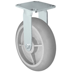 8" x 2" Thermoplastic Rubber Rigid Caster – 600 lb