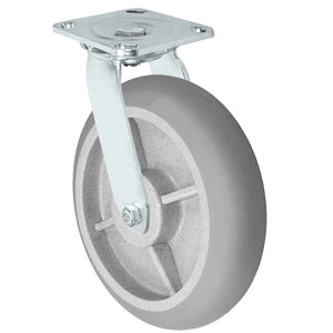 8" x 2" Thermoplastic Rubber Swivel Caster – 600 lb