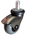 2" Gray TPR Wheel LUX Space Gray Chrome Furniture & IV Stand Caster CasterHQ