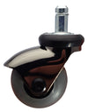 2" Gray TPR Wheel LUX Space Gray Chrome Furniture & IV Stand Caster CasterHQ