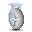 8" x 2" Thermoplastic Rubber Rigid Caster – 600 lb | CasterHQ