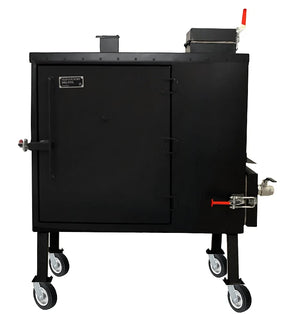 6" x 2" Off-Road BBQ Pit Caster Set 1400 lbs - Fits Small Plate Size: 2-3/8" x 3-5/8" Mounting Plates | CasterHQ CasterHQ