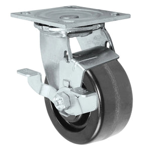4" x 2" Phenolic Swivel Caster with Brake – 800 lb