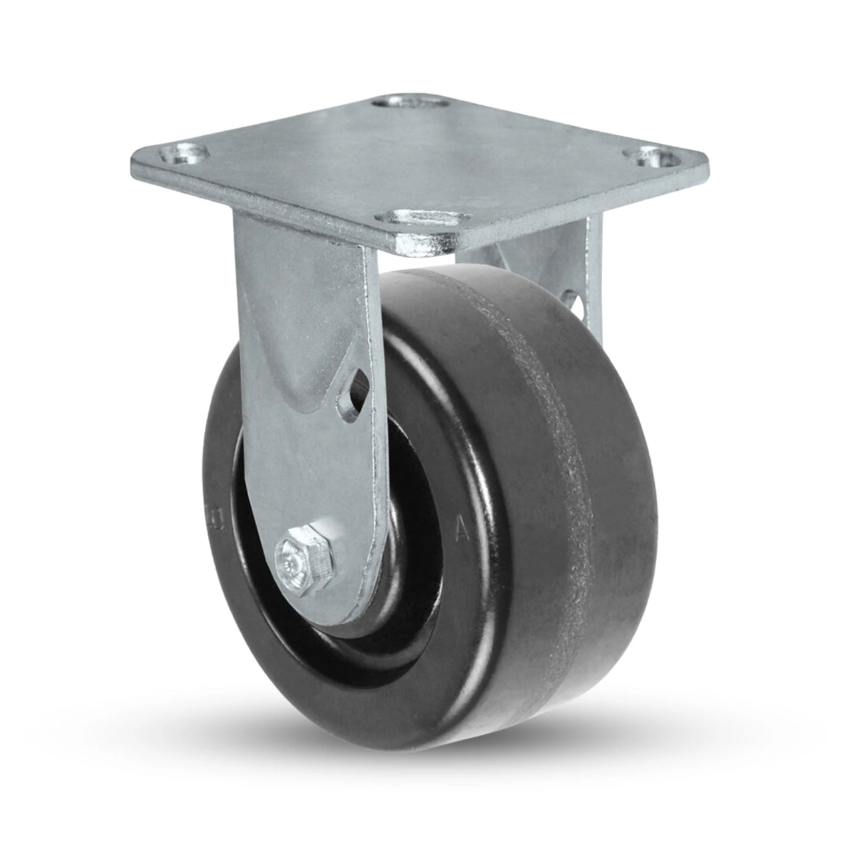 4" x 2" Heavy Duty Caster Set - 2 Swivel & 2 Rigid | 3,200 lbs Capacity | Mounting Hardware Included CasterHQ